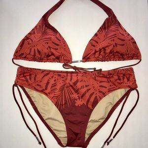 Victoria Secret Burnt Orange Palm Bikini